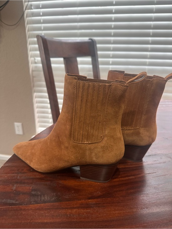 J. Crew Shoes - J. Crew Suede Chelsea Ankle Boots in Chestnut